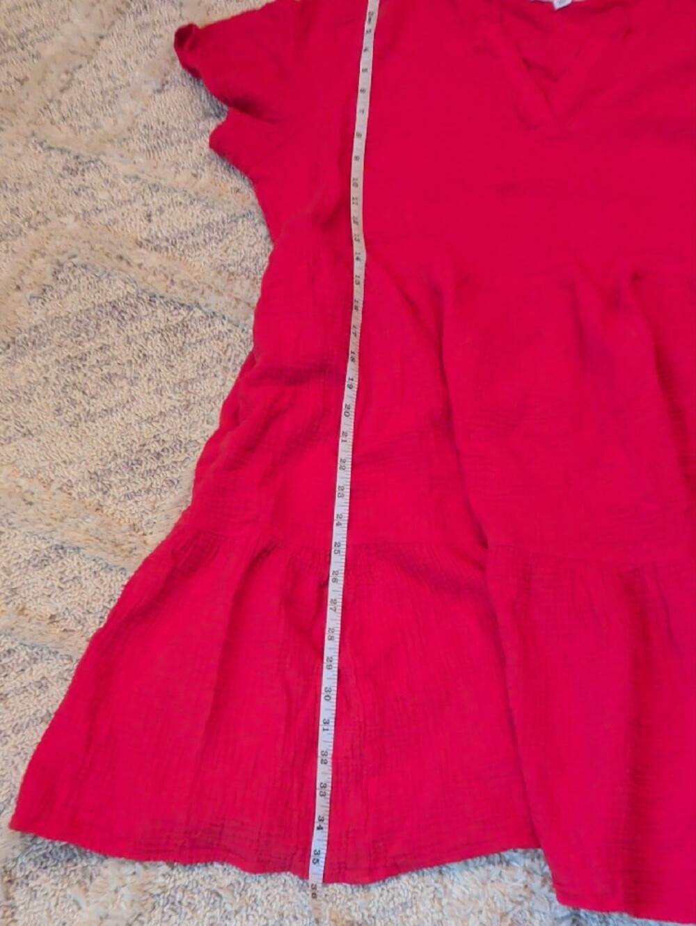 Lucky Brand Coral-Red Dress - Picture 6 of 7